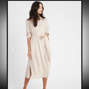 Banana Republic Tencel Midi Shirt Dress SMALL